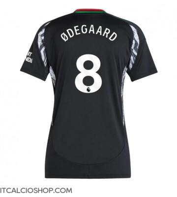 Arsenal Martin Odegaard #8 Seconda Maglia Femmina 2024-25 Manica Corta